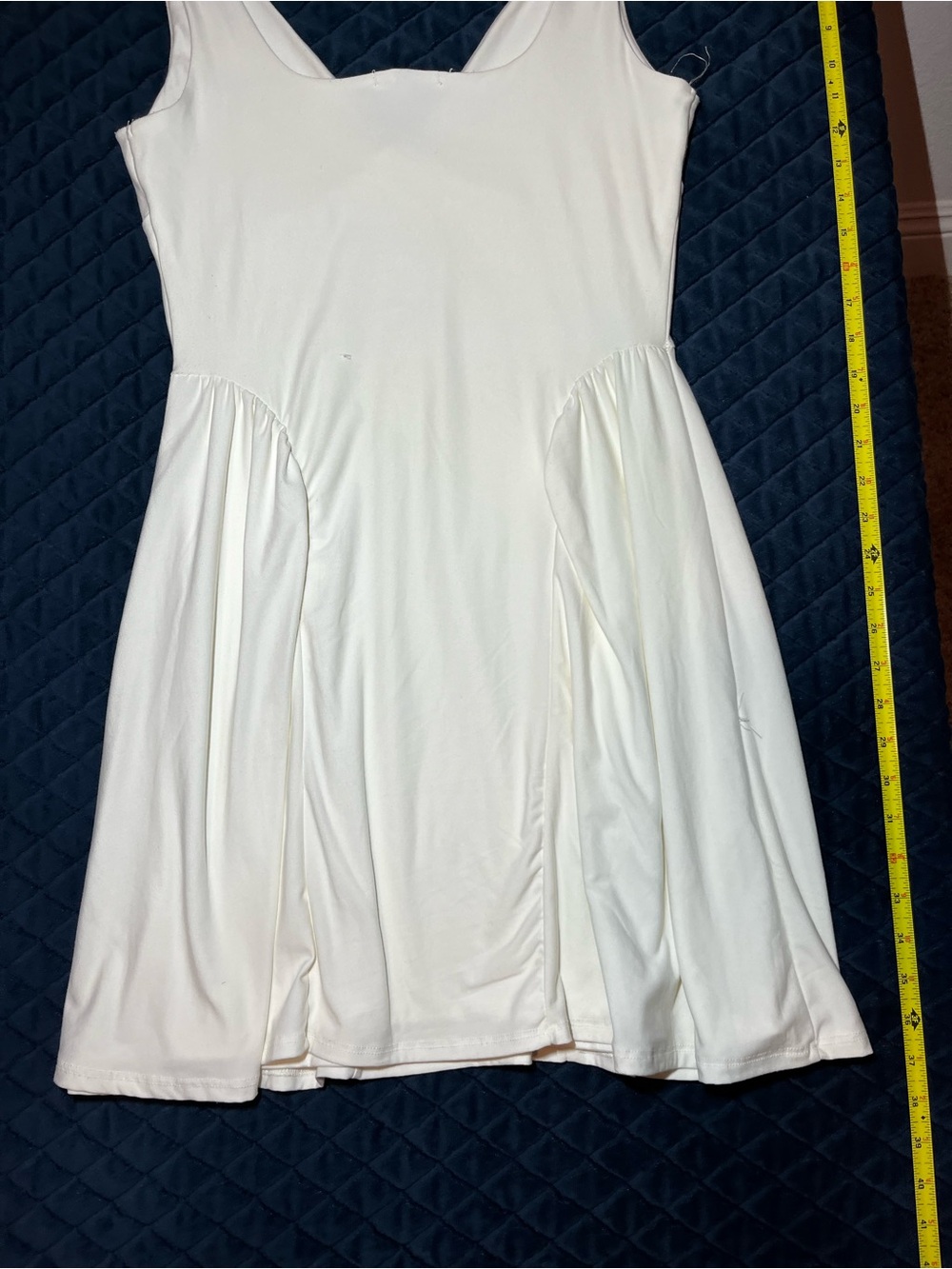 Derek Heart Strapless White Fit-and-Flare Dress - Picture 6 of 7